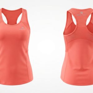Custom Coral Athletic Tank Top – custom manufactured by Ravix Pro Industry, Sialkot, Pakistan