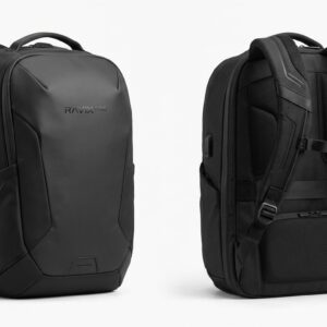 Custom Black Sports Backpack – custom manufactured by Ravix Pro Industry, Sialkot, Pakistan