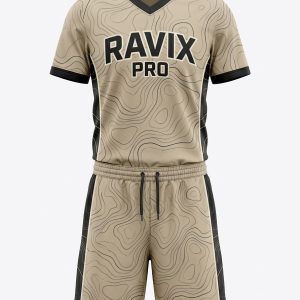 Custom Sand Topo Basketball Uniform – custom manufactured by Ravix Pro Industry, Sialkot, Pakistan