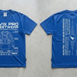 Custom Royal Blue Heavyweight T-Shirt – custom manufactured by Ravix Pro Industry, Sialkot, Pakistan