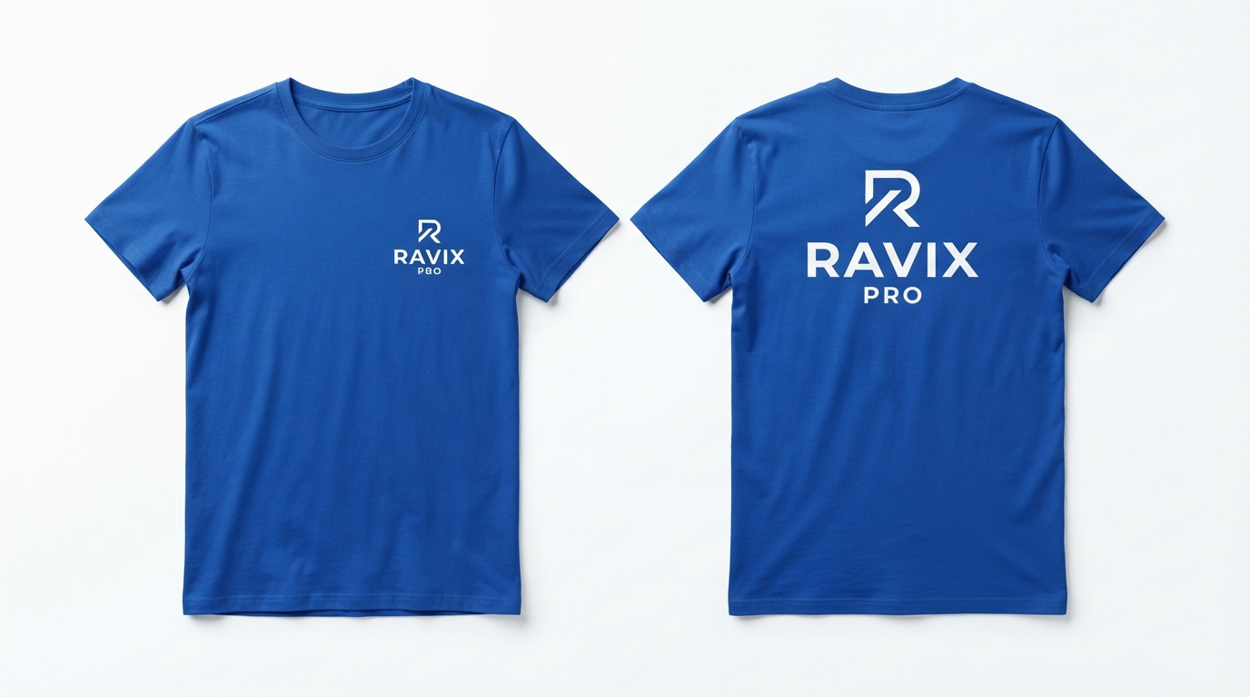 Custom Royal Blue Merch T-Shirt Custom Royal Blue Merch T-Shirt – custom manufactured by Ravix Pro Industry, Sialkot, Pakistan