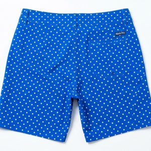 Custom Royal Blue and White Board Shorts – custom manufactured by Ravix Pro Industry, Sialkot, Pakistan