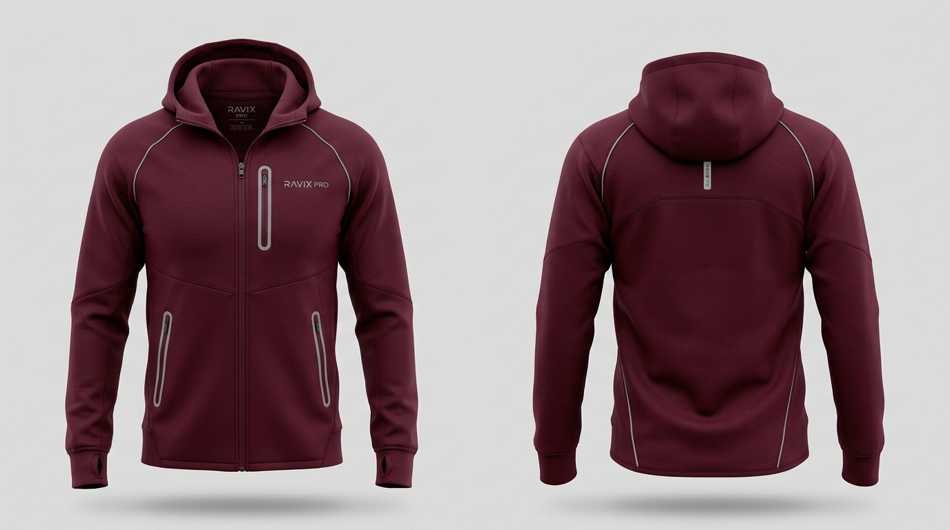 Custom Burgundy Training Jacket Custom Burgundy Training Jacket – custom manufactured by Ravix Pro Industry, Sialkot, Pakistan