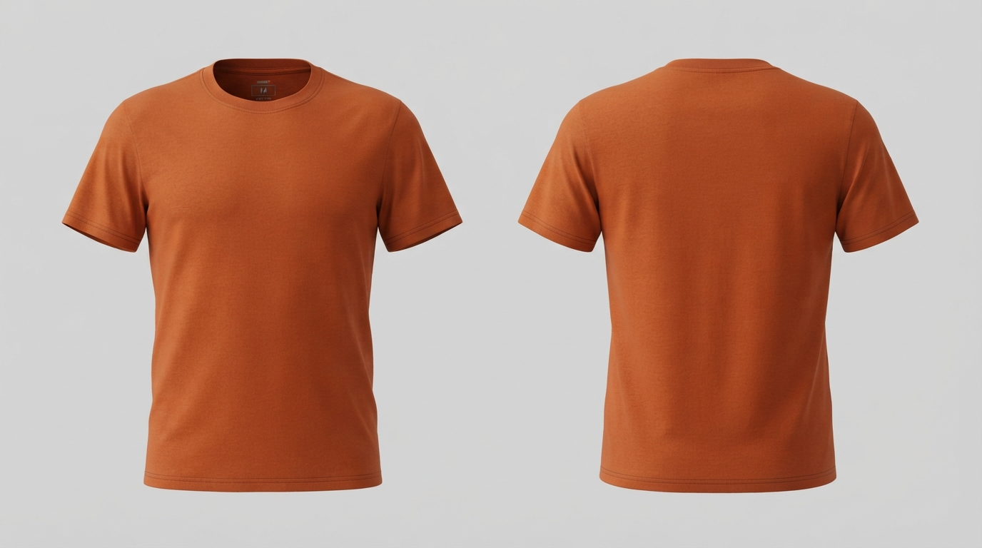 Blank Burnt Orange T-Shirt Blank Burnt Orange T-Shirt – custom manufactured by Ravix Pro Industry, Sialkot, Pakistan
