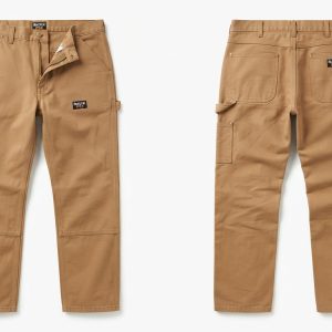 Custom Khaki Canvas Work Trousers – custom manufactured by Ravix Pro Industry, Sialkot, Pakistan