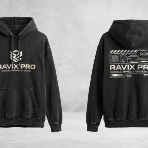 Custom Charcoal Fleece Hoodie – custom manufactured by Ravix Pro Industry, Sialkot, Pakistan