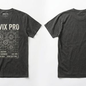 Custom Washed Charcoal Graphic Tee – custom manufactured by Ravix Pro Industry, Sialkot, Pakistan