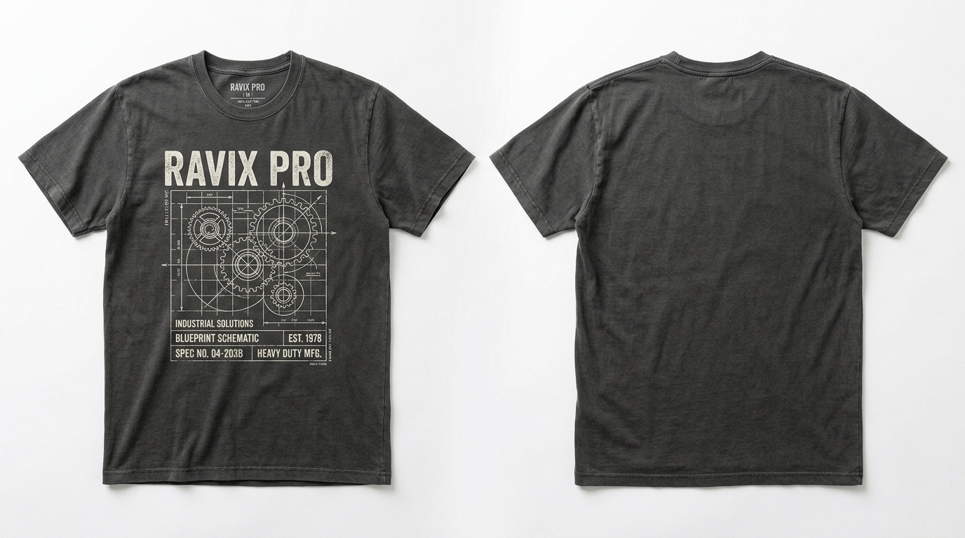 Custom Washed Charcoal Graphic Tee Custom Washed Charcoal Graphic Tee – custom manufactured by Ravix Pro Industry, Sialkot, Pakistan