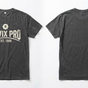 Custom Charcoal Heavyweight Crest Tee – custom manufactured by Ravix Pro Industry, Sialkot, Pakistan