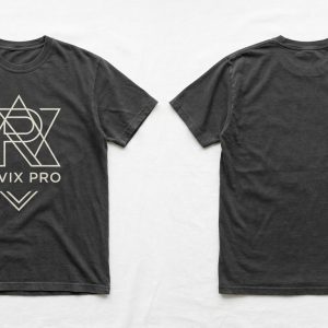 Custom Charcoal Monogram Graphic Tee – custom manufactured by Ravix Pro Industry, Sialkot, Pakistan