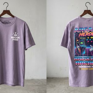 Custom Lavender Graphic T-Shirt – custom manufactured by Ravix Pro Industry, Sialkot, Pakistan
