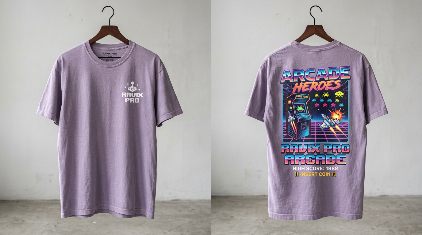Custom Lavender Graphic T-Shirt Custom Lavender Graphic T-Shirt – custom manufactured by Ravix Pro Industry, Sialkot, Pakistan