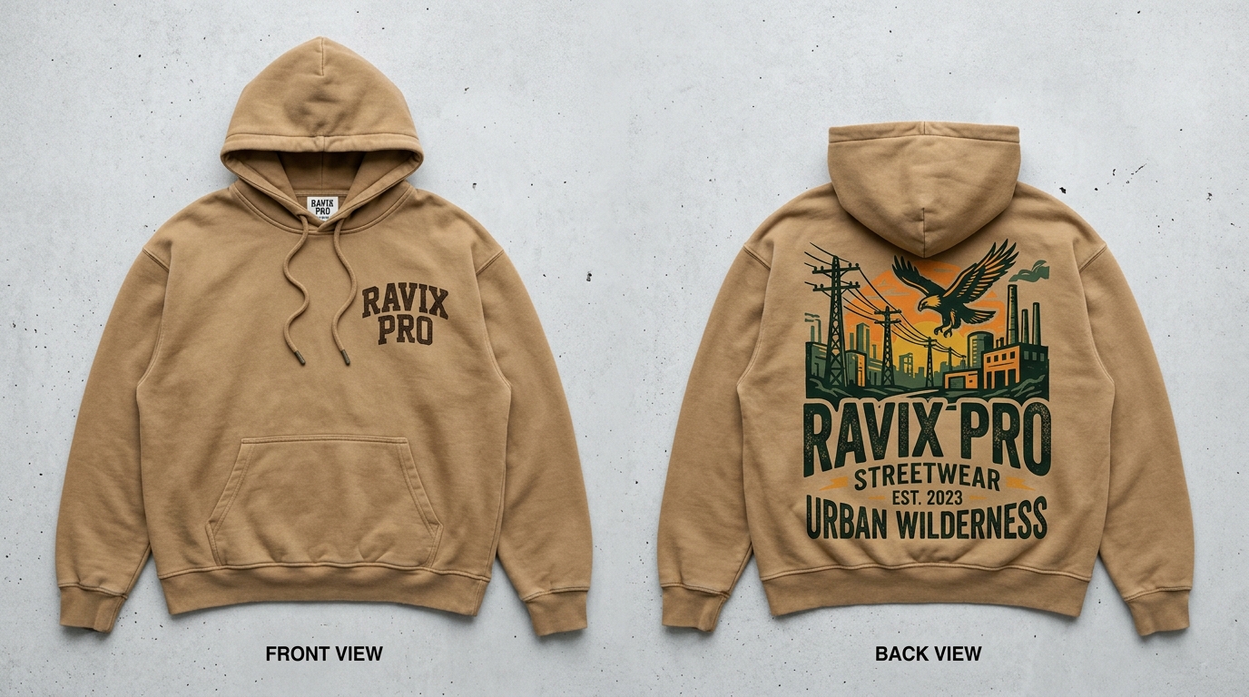 Custom Tan Oversized Hoodie Custom Tan Oversized Hoodie – custom manufactured by Ravix Pro Industry, Sialkot, Pakistan