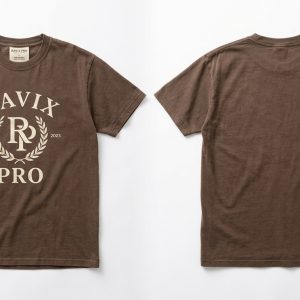 Custom Coffee Brown Monogram Tee – custom manufactured by Ravix Pro Industry, Sialkot, Pakistan