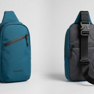 Custom Teal Sling Bag – custom manufactured by Ravix Pro Industry, Sialkot, Pakistan