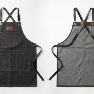 Custom Denim Utility Apron – custom manufactured by Ravix Pro Industry, Sialkot, Pakistan