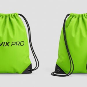 Custom Lime Green Drawstring Sports Bag – custom manufactured by Ravix Pro Industry, Sialkot, Pakistan