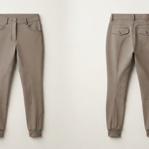 Custom Taupe Riding Breeches – custom manufactured by Ravix Pro Industry, Sialkot, Pakistan