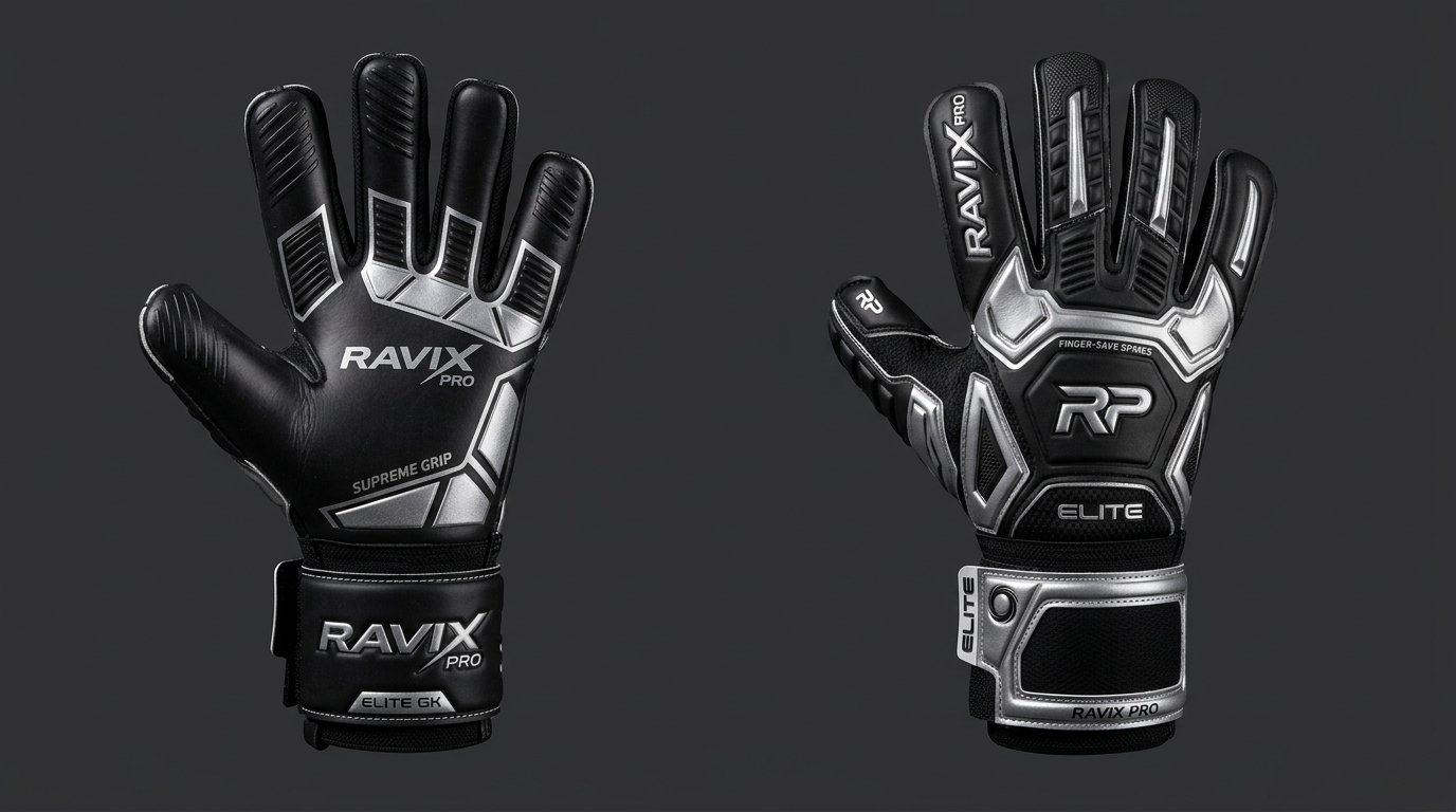 Custom All Black Goalkeeper Gloves Custom All Black Goalkeeper Gloves – custom manufactured by Ravix Pro Industry, Sialkot, Pakistan