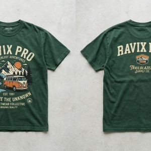 Custom Forest Green Heavyweight T-Shirt – custom manufactured by Ravix Pro Industry, Sialkot, Pakistan