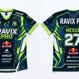 Custom Black and Lime Green Sports Jersey – custom manufactured by Ravix Pro Industry, Sialkot, Pakistan