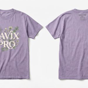 Custom Lavender Vintage Wash Graphic Tee – custom manufactured by Ravix Pro Industry, Sialkot, Pakistan