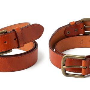 Custom Cognac Leather Belt – custom manufactured by Ravix Pro Industry, Sialkot, Pakistan
