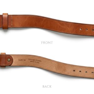 Custom Tan Vintage Distressed Leather Belt – custom manufactured by Ravix Pro Industry, Sialkot, Pakistan