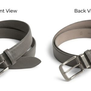 Custom Grey Leather Belt – custom manufactured by Ravix Pro Industry, Sialkot, Pakistan