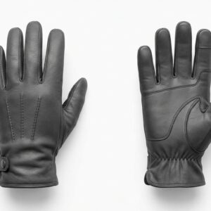 Custom Charcoal Leather Gloves with Contrast Stitching – custom manufactured by Ravix Pro Industry, Sialkot, Pakistan