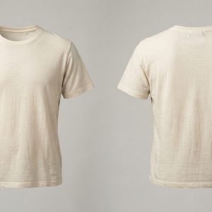 Blank Natural Linen Linen T-Shirt – custom manufactured by Ravix Pro Industry, Sialkot, Pakistan