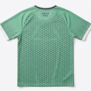 Custom Mint Green Dot Print Padel Jersey – custom manufactured by Ravix Pro Industry, Sialkot, Pakistan