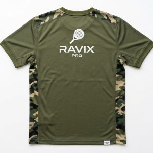 Custom Olive and Camo Padel Shirt – custom manufactured by Ravix Pro Industry, Sialkot, Pakistan