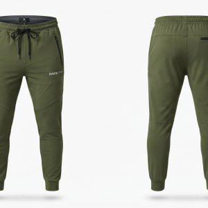 Custom Olive Green Gym Joggers – custom manufactured by Ravix Pro Industry, Sialkot, Pakistan