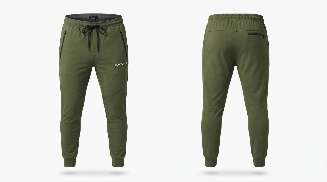 Custom Olive Green Gym Joggers Custom Olive Green Gym Joggers – custom manufactured by Ravix Pro Industry, Sialkot, Pakistan