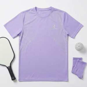 Custom Lavender Pickleball Performance Shirt – custom manufactured by Ravix Pro Industry, Sialkot, Pakistan