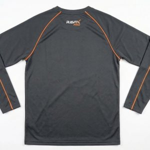 Custom Charcoal Long Sleeve Pickleball Top – custom manufactured by Ravix Pro Industry, Sialkot, Pakistan