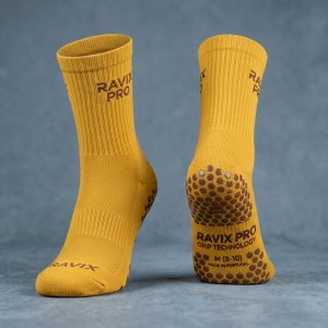 Custom Mustard Grip Socks – custom manufactured by Ravix Pro Industry, Sialkot, Pakistan
