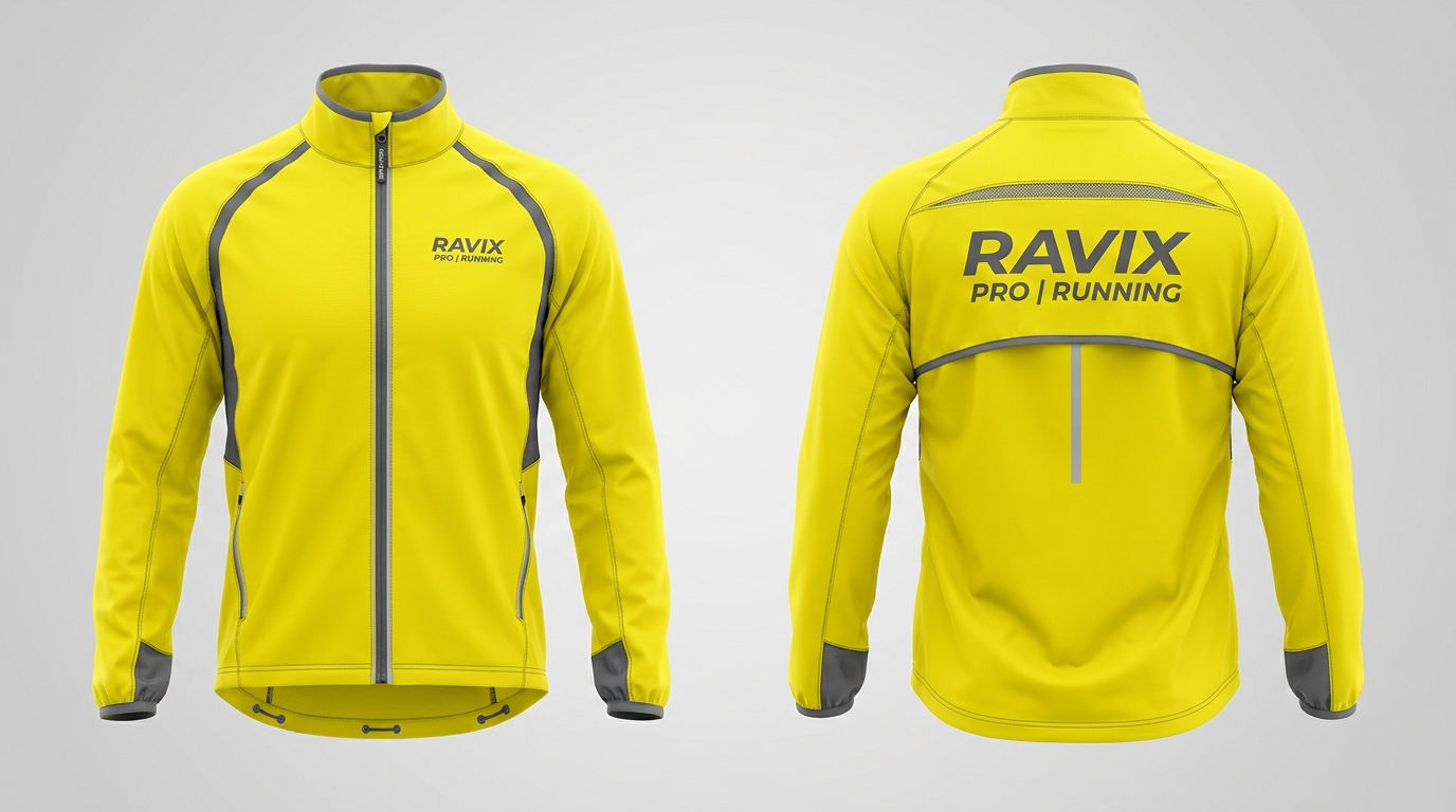 Custom Yellow Running Windcheater Jacket Custom Yellow Running Windcheater Jacket – custom manufactured by Ravix Pro Industry, Sialkot, Pakistan