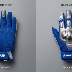 Custom Royal Blue Knuckle Guard Gloves – custom manufactured by Ravix Pro Industry, Sialkot, Pakistan