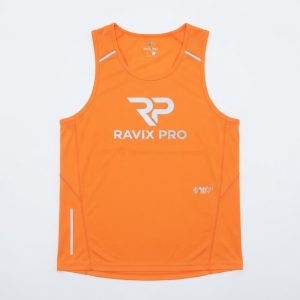 Custom Orange Training Vest – custom manufactured by Ravix Pro Industry, Sialkot, Pakistan