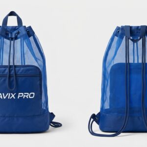 Custom Royal Blue Swim Mesh Bag – custom manufactured by Ravix Pro Industry, Sialkot, Pakistan