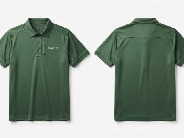 Custom Forest Green Tactical Polo Shirt – custom manufactured by Ravix Pro Industry, Sialkot, Pakistan