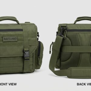 Custom Olive Green Tactical Sports Messenger Bag – custom manufactured by Ravix Pro Industry, Sialkot, Pakistan