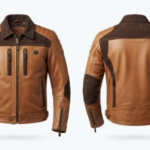Custom Tan Brown Leather Jacket – custom manufactured by Ravix Pro Industry, Sialkot, Pakistan