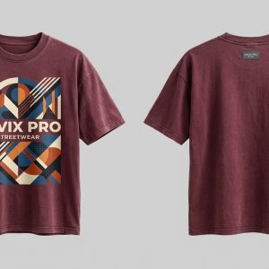 Custom Maroon Vintage Wash T-Shirt – custom manufactured by Ravix Pro Industry, Sialkot, Pakistan