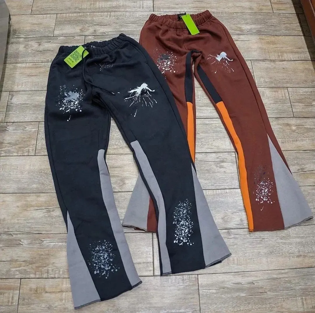 Custom flare sweatpants with panel design made by Ravix Pro Industry clothing manufacturer in Sialkot, Pakistan