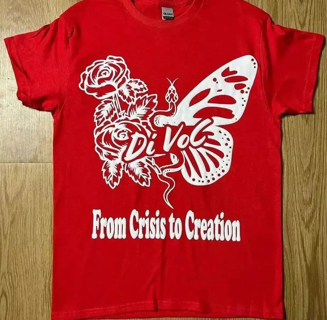 Custom red T-shirt with screen printed graphic made by Ravix Pro Industry clothing manufacturer in Sialkot, Pakistan