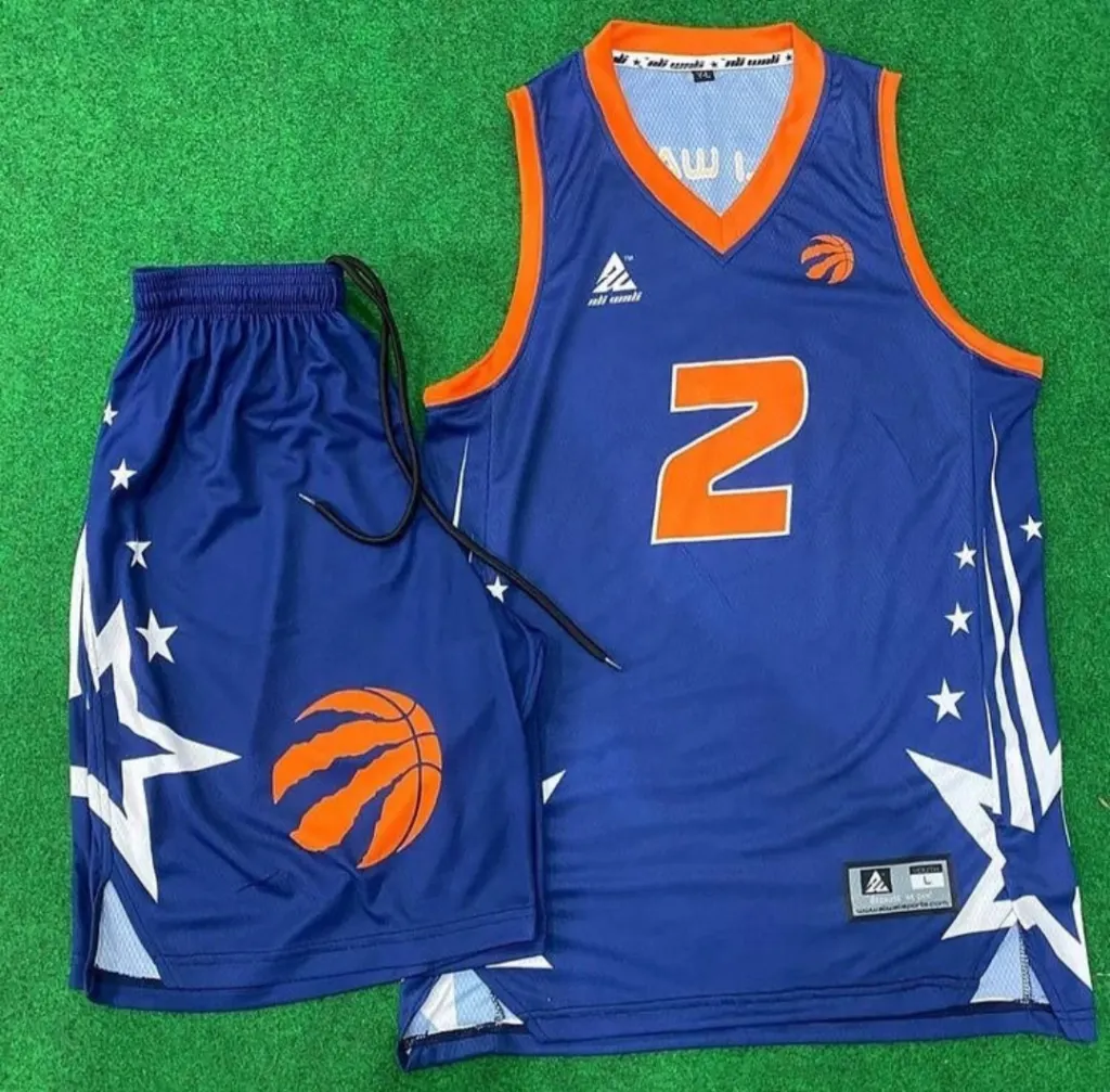 Jersey Mesh Fabric Types: Interlock, Bird-Eye, Dimple and Air Mesh Explained Custom sublimated basketball uniform in blue made by Ravix Pro Industry clothing manufacturer in Sialkot, Pakistan