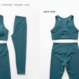 Custom Teal Activewear Set – custom manufactured by Ravix Pro Industry, Sialkot, Pakistan